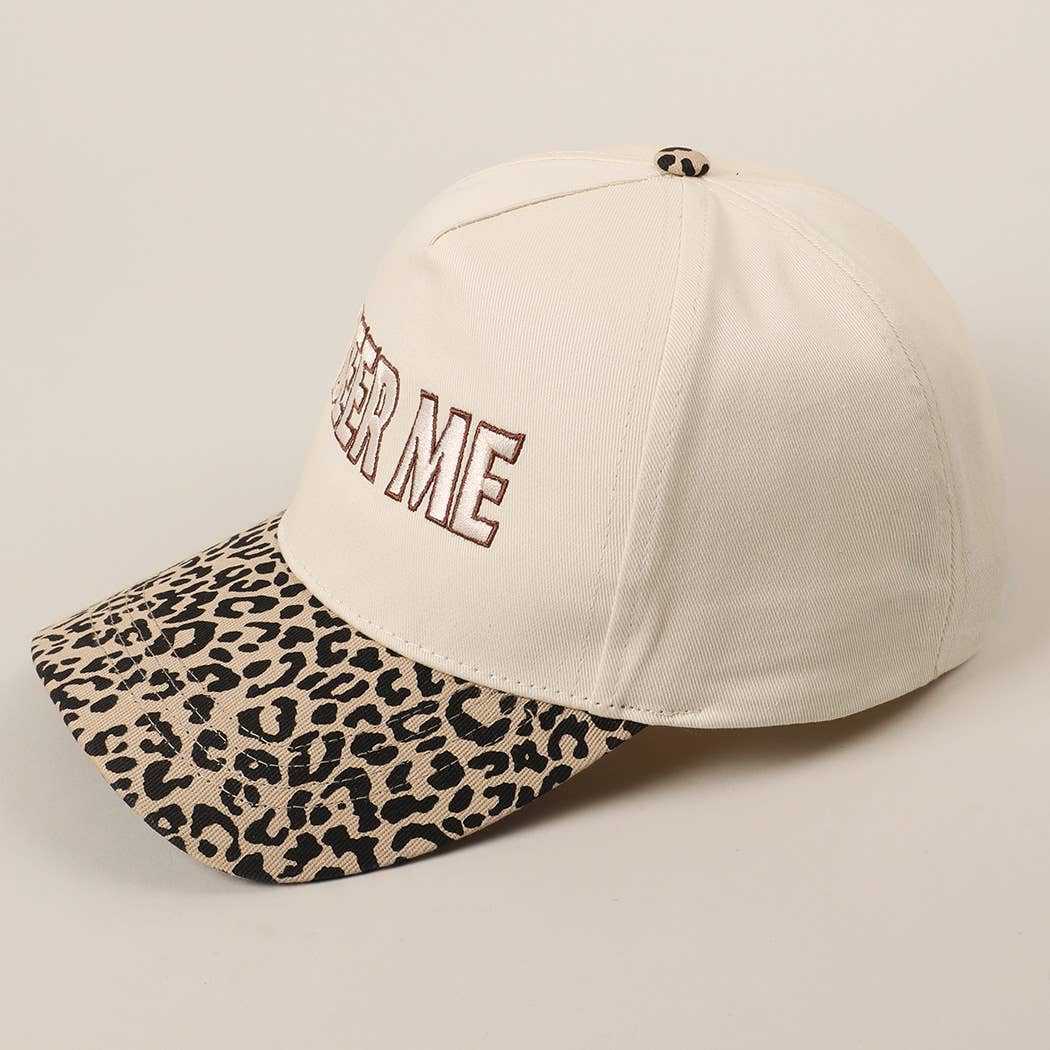 BEER ME Embroidered Trucker Hat - Leopard or Camo