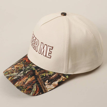 "Beer Me" Embroidered Trucker Hat — Leopard or Camo with Adjustable Strap & Breathable Mesh