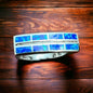 Blue Opalite Inlay Sterling Silver Ring — Size 10 (Native-Style)