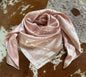 "Blush Pink Jacquard" Wild Rag — 36" Poly Satin Subtle Jacquard Western Scarf