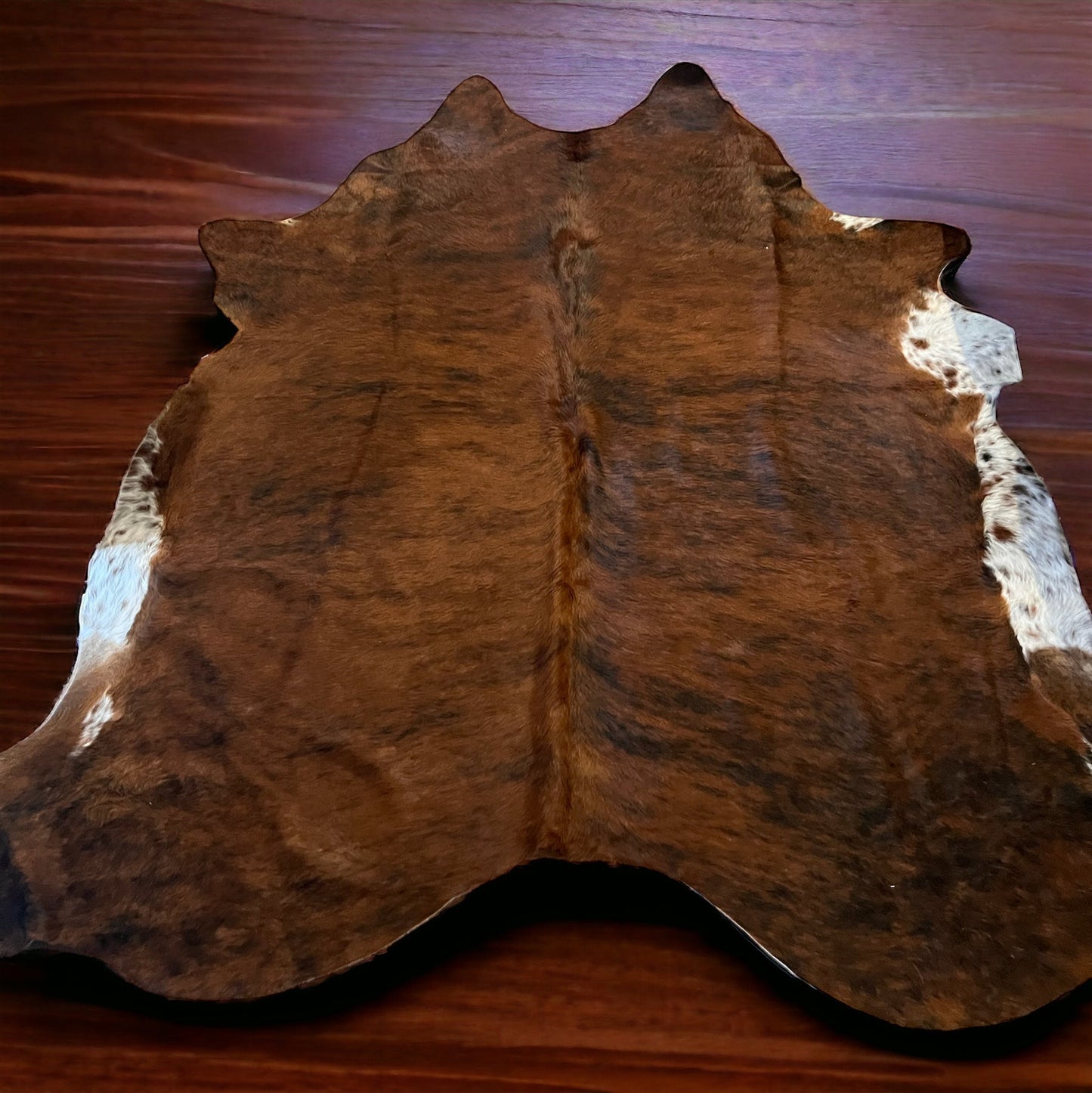 Brindle Jumbo Cowhide Rug - Size 7-8ft