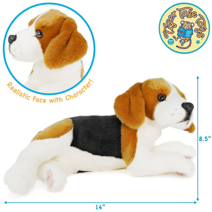 Burkham the Scent-Hound Beagle 14" Plush — Pet Friend (220 Million Scent Receptors)