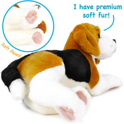 Burkham the Scent-Hound Beagle 14" Plush — Pet Friend (220 Million Scent Receptors)