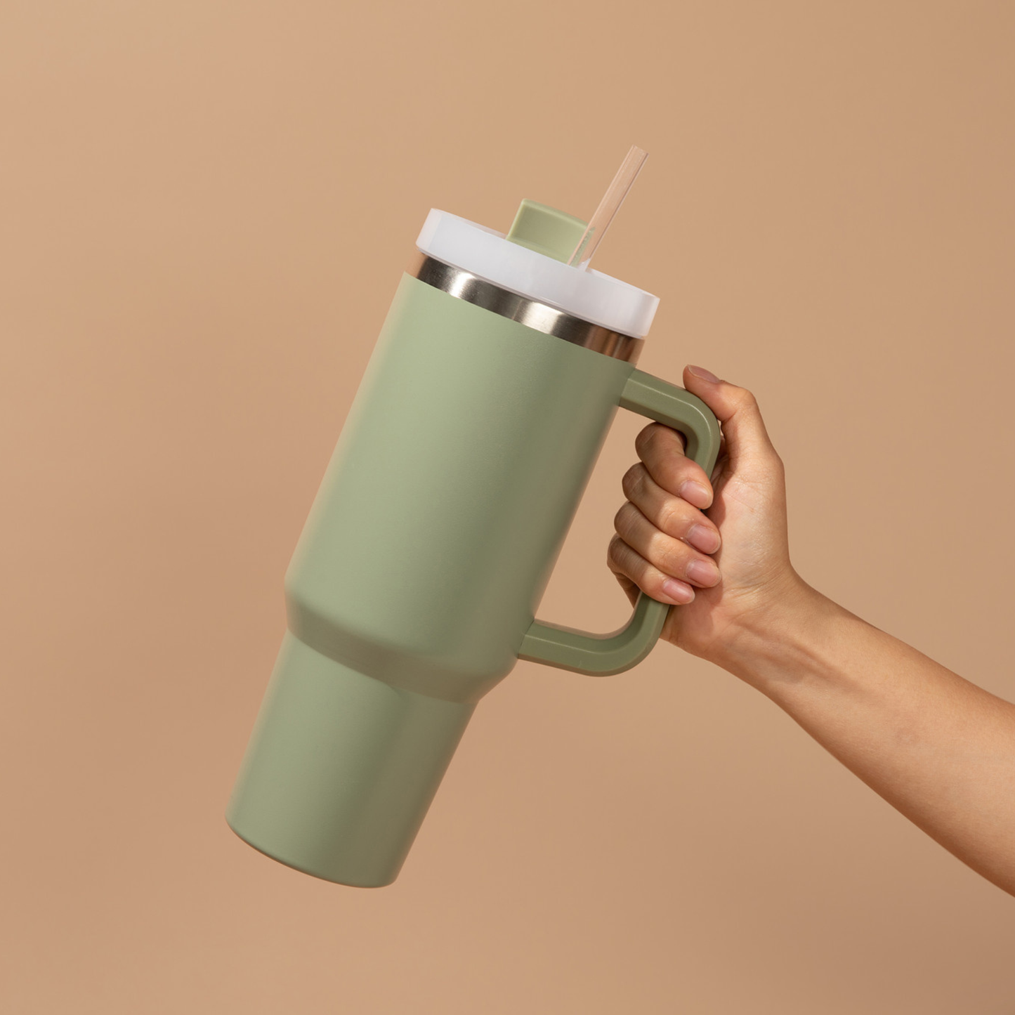 Sage Green 40 oz Travel Tumbler