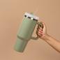 Sage Green 40 oz Travel Tumbler
