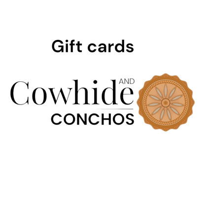 Cowhide and Conchos Gift Cards