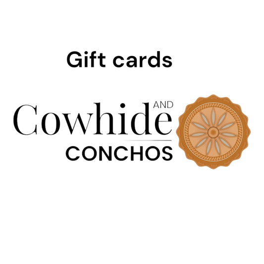 Cowhide and Conchos Gift Cards