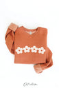 OAT COLLECTIVE "Daisy Row" Western Graphic Sweatshirt — Heather Autumn Plush Sponge Fleece