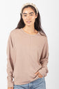 VERY J Dolman Sleeve Oversized Comfy Knit Western Top — Wine Color with Drop Shoulder (Small and Medium available)