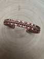 Elaine Tahe Navajo Copper Bracelet — 3/8" Wide, 6 1/8" Length (Fits 7 1/8" Wrist)