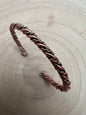 Elaine Tahe Navajo Copper Bracelet — Slender 1/8" Wide (Fits 5 7/8" Wrist)