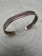Elaine Tahe Navajo Copper Bracelet — Bold 1/2" Wide (Fits 6 1/8" Wrist)