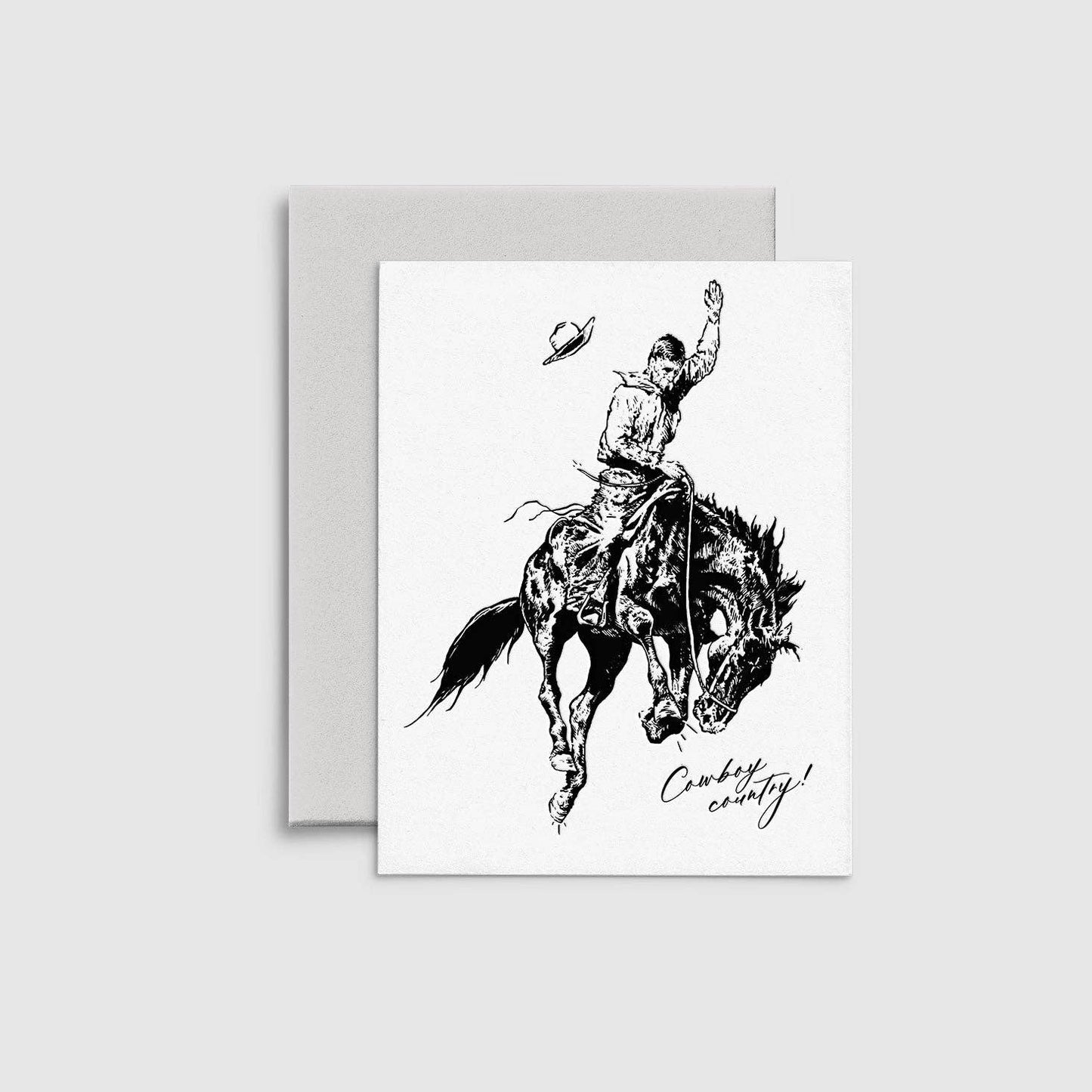 Cowboy No. 2 - Letterpress Greeting Card