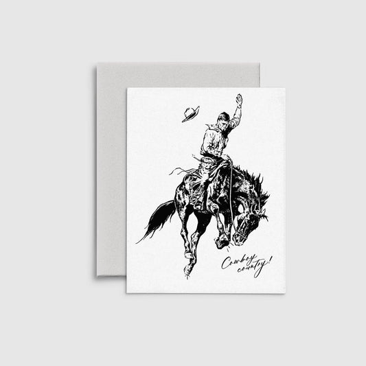 Cowboy No. 2 - Letterpress Greeting Card