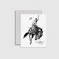 Cowboy No. 2 - Letterpress Greeting Card