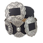 Fully Packed Concho Wide Western Belt — 2-Inch Width with 9 Conchos