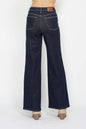 Judy Blue Retro Wide-Leg Western Jeans — Dark Wash Super Stretch, Non-Distressed (7 and 9 remain)