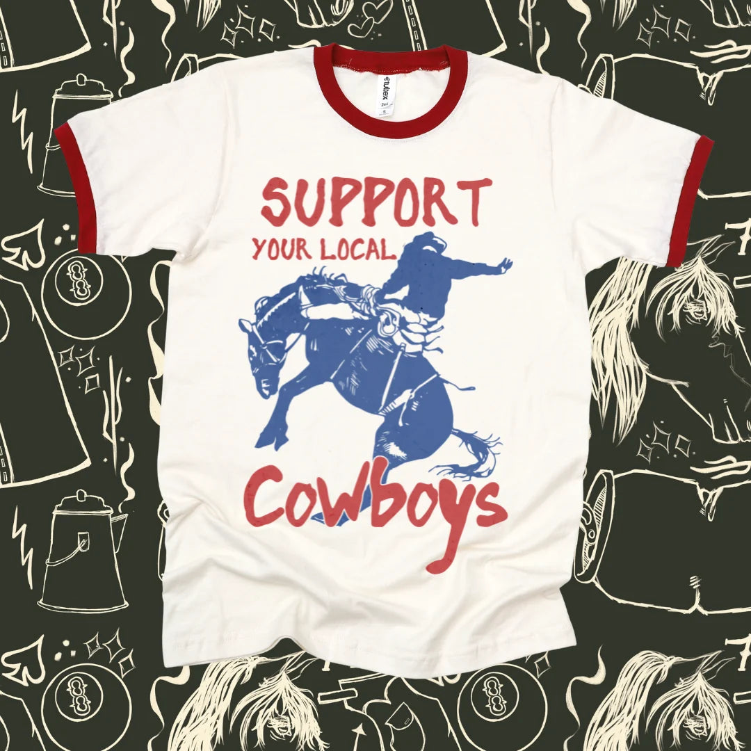 Local Cowboy Ringer Tee