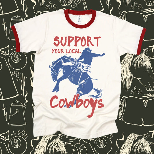 Local Cowboy Ringer Tee