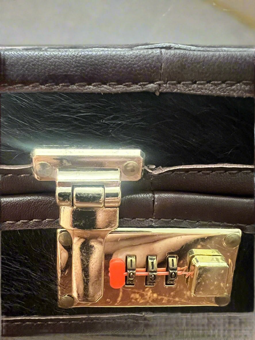 Lockable Hair on Hide Jewelry Case