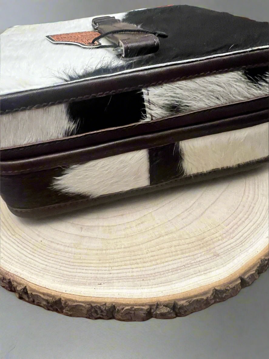 Lockable Hair on Hide Jewelry Case