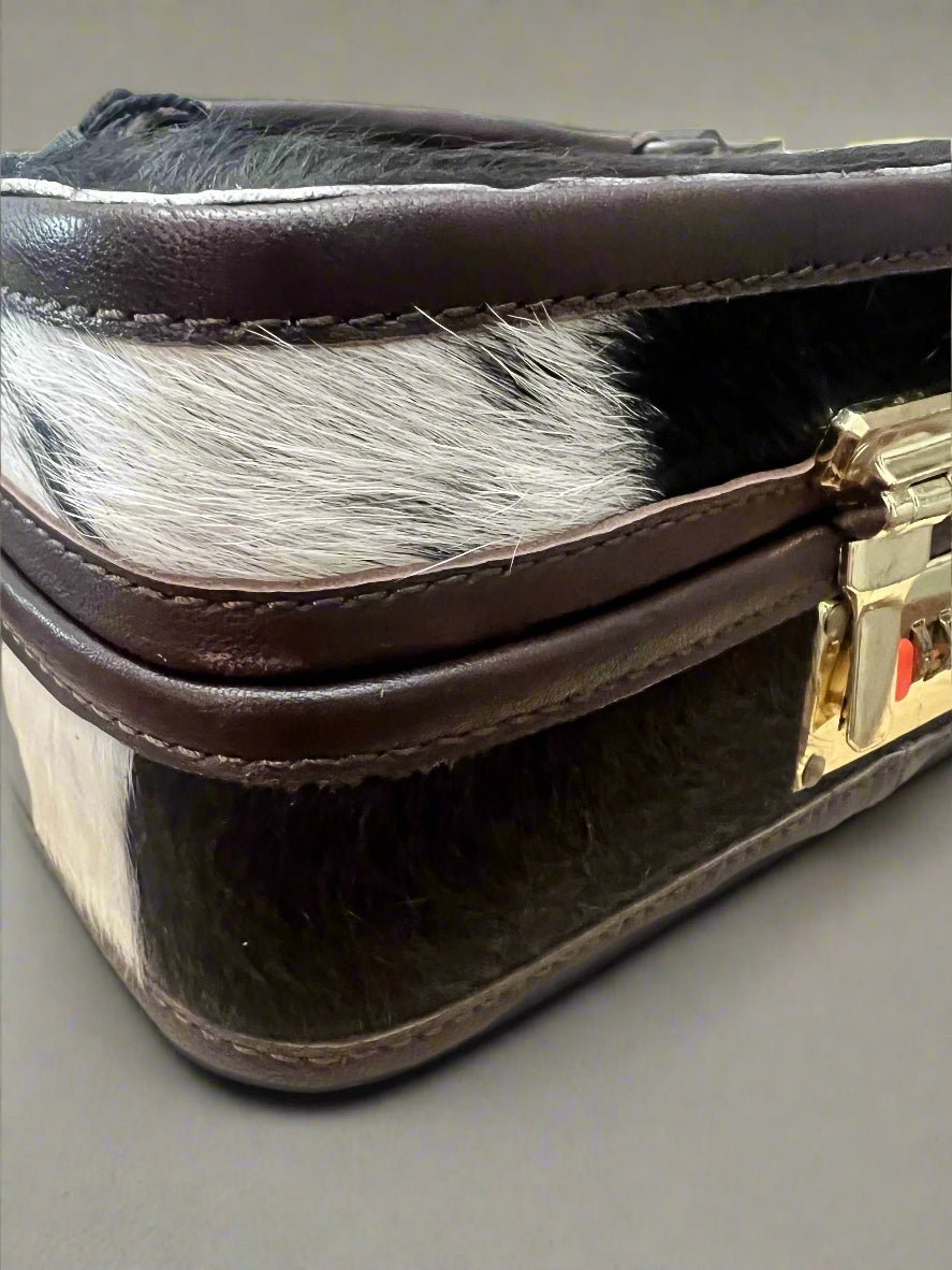Lockable Hair on Hide Jewelry Case