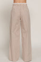 Active USA "Lounge Line" Contrast Waist Boxer Straight Pants — Striped Yarn-Dyed Stretch Woven Western Loungewear