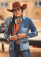 LUCKY & BLESSED "The Outlaw" Multi-Denim Patchwork Western Blazer — Tailored Silhouette with Functional Pockets