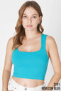 NikiBiki "Clean Line" Western Basics Square Neck Top — Figure-Flattering Stretch (5 Colors, Made in USA)