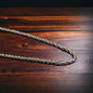 Oxidized 18" Sterling Silver Double Rope Chain — 1mm Lacy Italy-Made .925 with Lobster Clasp