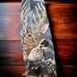 Hand-Painted Large Buck Hat Feather by Chad Demien — Wildlife Artisan Western Hat Accessory (Premium $125, Custom Available)