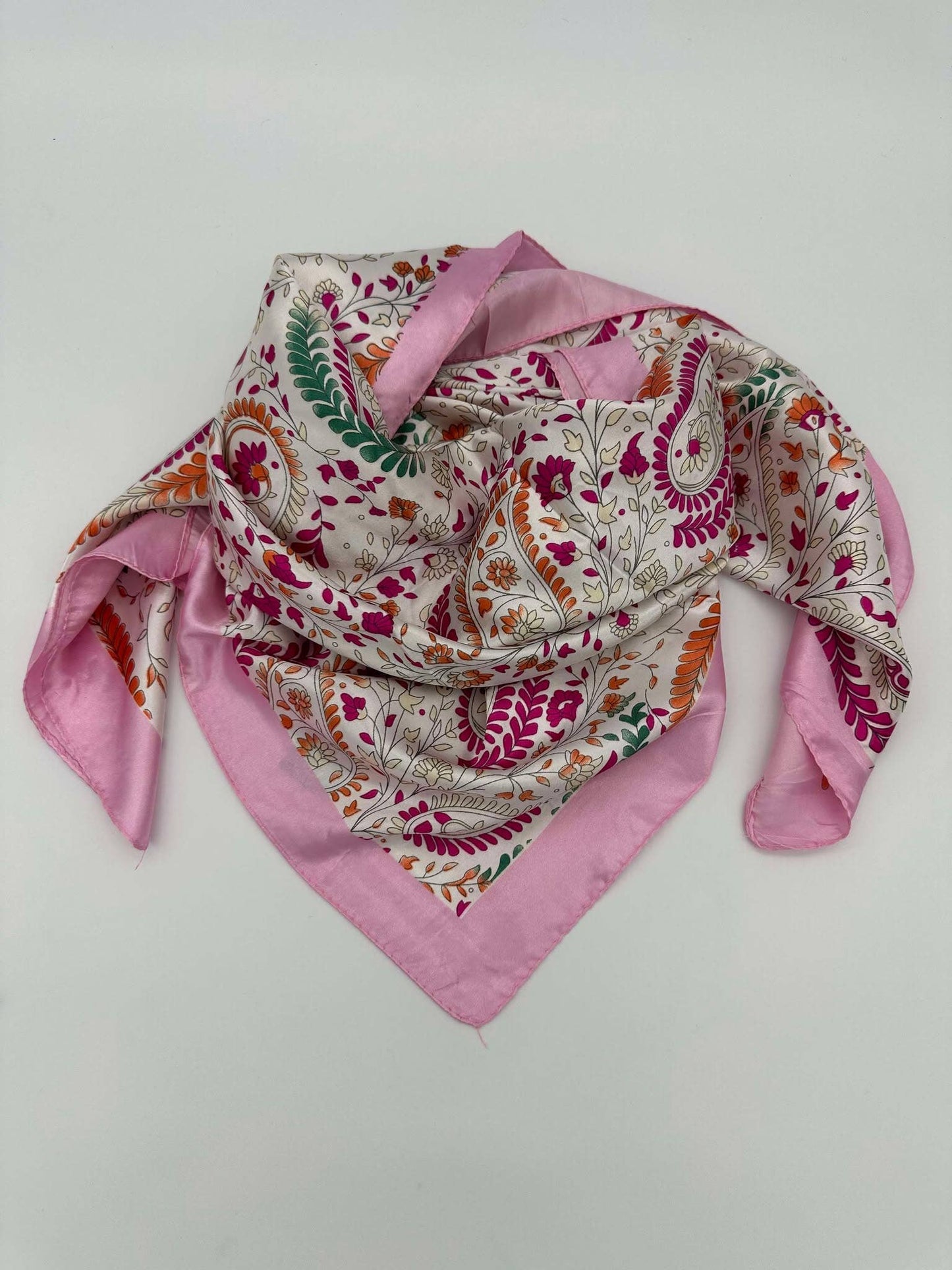 Pink & Green Paisley Wild Rag