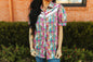 2 Fly Co "Plaid Posse" Western Top — Multi-Color Plaid with Lace Detail Comfortable Statement Piece