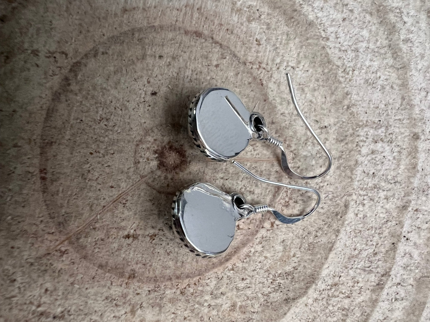 Ryntanna Yazzie Navajo Sterling Silver Kingman Turquoise Earrings