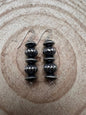 Crystal Hayley Navajo Sterling Silver Saucer Bead Dangle Earrings — 1 1/4 inch Drop