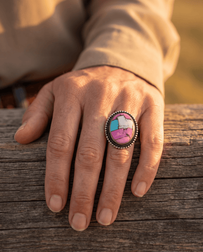 Scott Skeets Navajo Handmade Cotton Candy Adjustable 8+