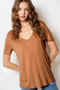 La Miel Super Soft Pocket Basic Tee — Slim-Fit Western Layering Top with Front Pocket (5 Colors)
