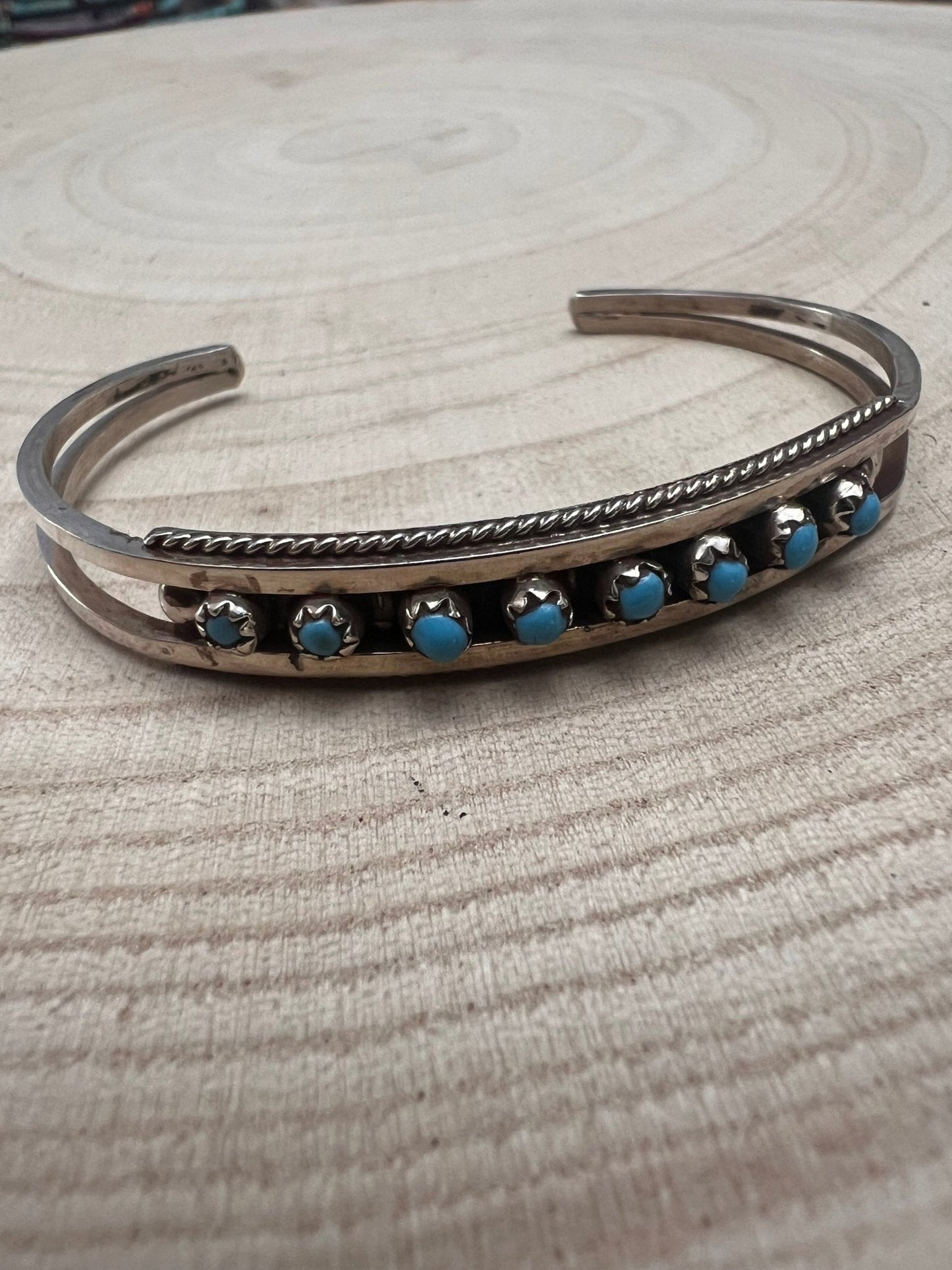Susie Livingston Turquoise & Sterling Silver Bracelet