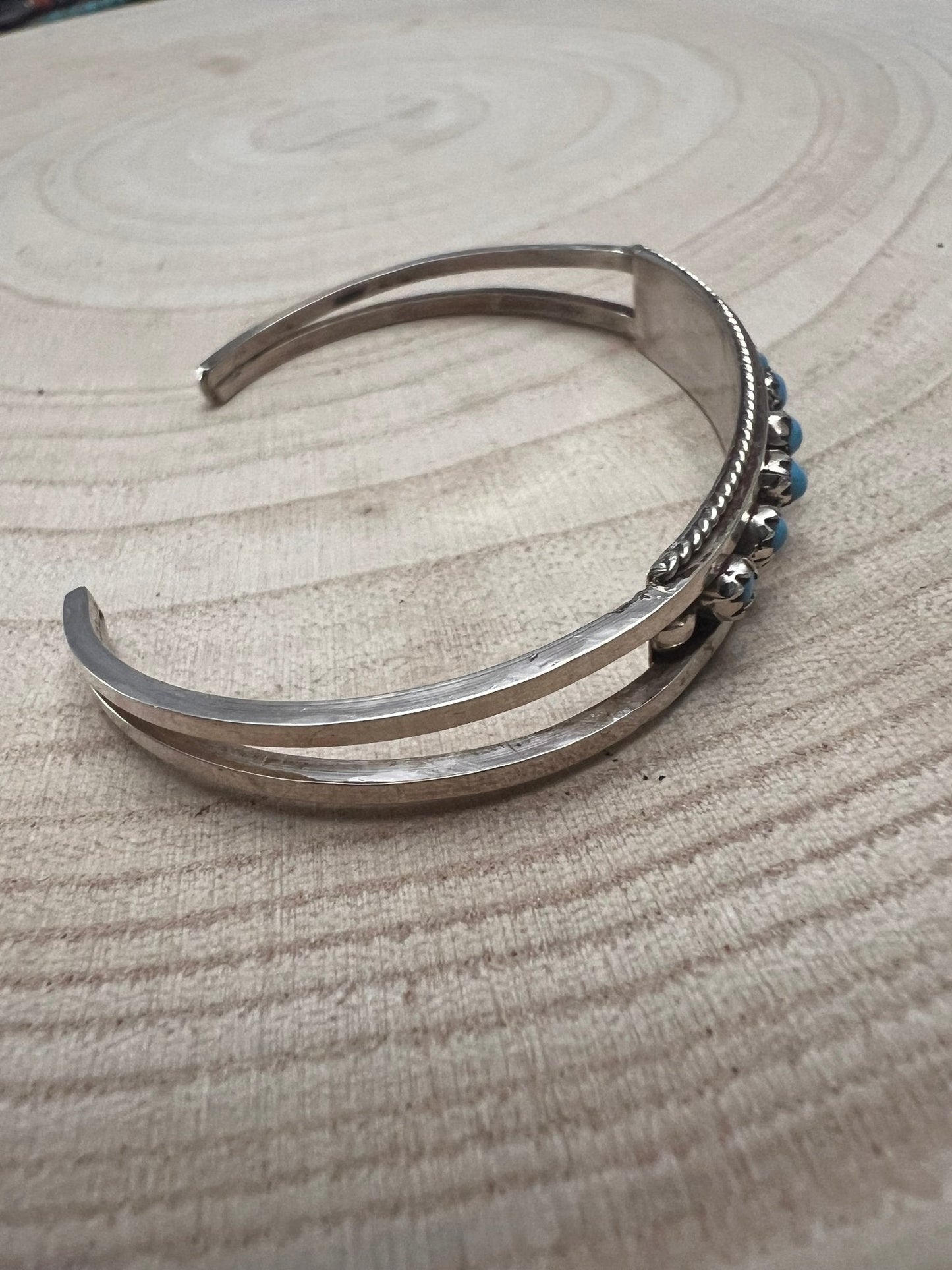 Susie Livingston Turquoise & Sterling Silver Bracelet