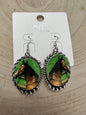 Western Framed Horse Fashion Earrings — Equestrian Statement (1½" x 1")