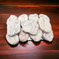 White Turquoise Howlite Slab Belt Buckle — Medium (4-5" long), Snap or Screw Attach